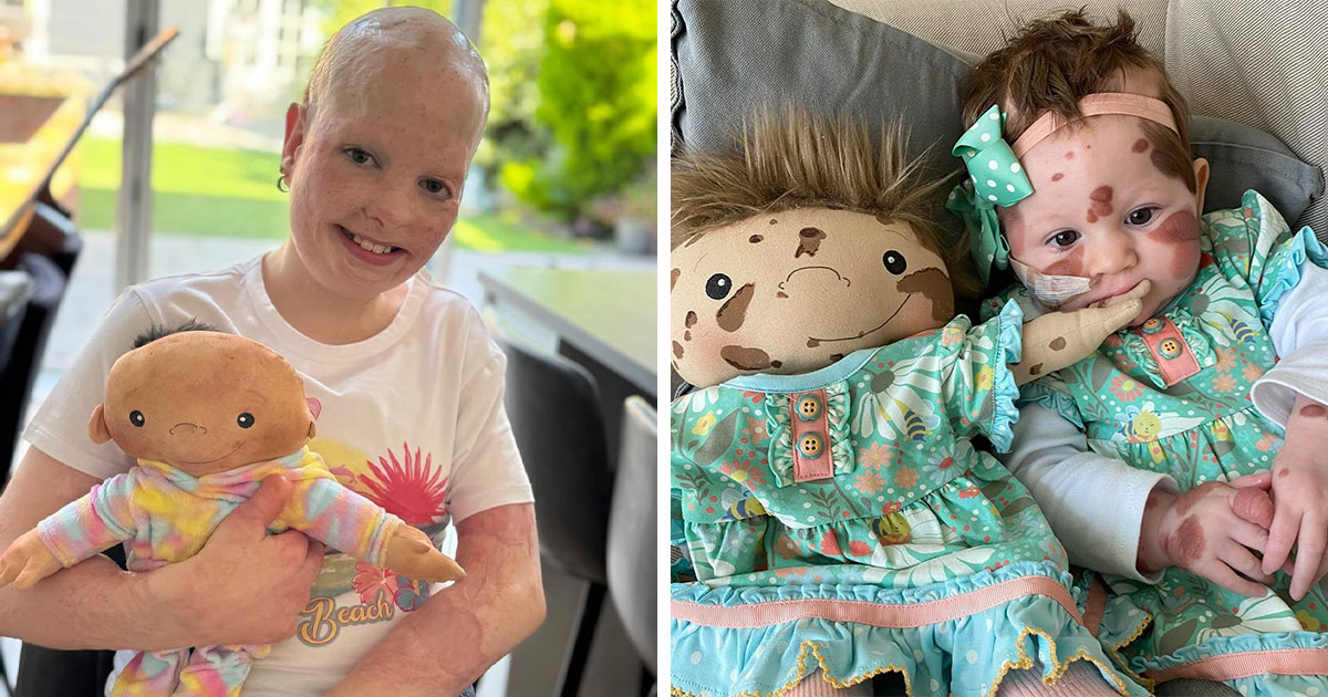 20 Heartwarming Photos Of Children Meeting Dolls Made To Look Just Like Them