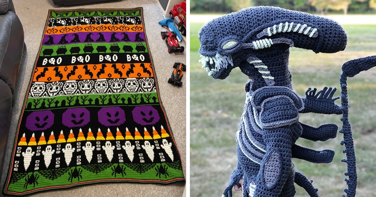 86 Fun And Spooky Crochet Projects People Rushed To Finish Before Halloween
